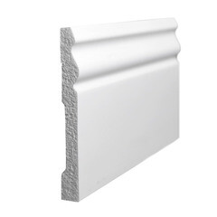 Плинтус экополимер Decomaster 96х13х2000 мм белый (A015) - фото 5
