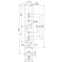 Комплект планок усиливающих для ручки-штанги антипаника 1700А Fuaro (44709) - фото 2