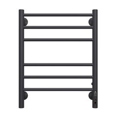 Полотенцесушитель электрический Terminus Аврора П6 600х450 мм 119 Вт с терморегулятором черный - фото 2