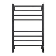 Полотенцесушитель электрический Terminus Аврора П8 800х500 мм 168 Вт с терморегулятором черный