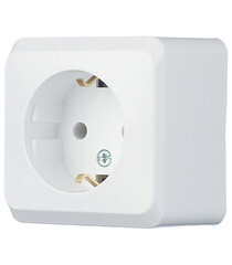 Розетка Systeme Electric Этюд накладная белая (PA16-003B) - фото 5