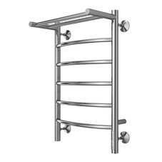 Полотенцесушитель электрический Terminus Классик П6 с полкой 650х400 мм 137 Вт с терморегулятором хром