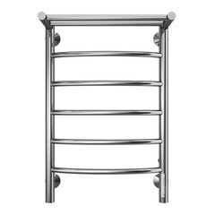 Полотенцесушитель электрический Terminus Классик П6 с полкой 650х400 мм 137 Вт с терморегулятором хром - фото 2