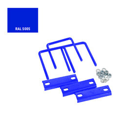 Крепление сетки/секции заборной к столбам 50х50 мм синее RAL 5005 (3 шт.) - фото 2