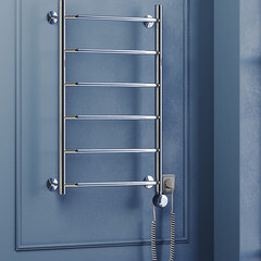 Полотенцесушитель электрический MyFrea MyParis 800х500 мм 300 Вт с терморегулятором хром - фото 2