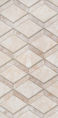 Изображение товара Плитка облицовочная Нефрит Дженни ромбы бежевая 400x200x8 мм (15 шт.=1,2 кв.м)