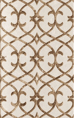 Плитка декор Unitile Глория бежевая 01 400х250х8 мм - фото 1