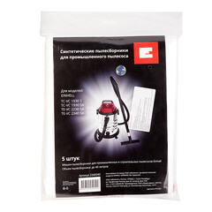 Мешок для пылесоса Einhell 40 л к модели TE-VC 2340 SA синтетическая ткань (5 шт.) (2340040) - фото 2