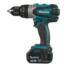 Дрель-шуруповерт ударная аккумуляторная Makita LXT DHP458RFE 18 В 3 Ач Li-Ion 2 АКБ и ЗУ (DHP458RFE)