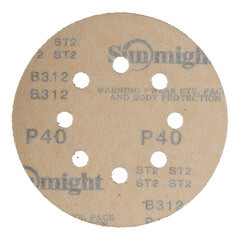 Диск шлифовальный Sunmight Gold d125 мм P40 на липучку бумажная основа (5 шт.) - фото 4