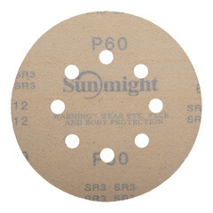 Диск шлифовальный Sunmight Gold d125 мм P60 на липучку бумажная основа (5 шт.) - фото 4