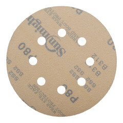 Диск шлифовальный Sunmight Gold d125 мм P80 на липучку бумажная основа (5 шт.) - фото 4
