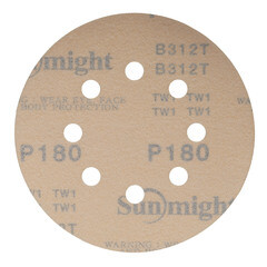 Диск шлифовальный Sunmight Gold d125 мм P240 на липучку бумажная основа (5 шт.) - фото 3
