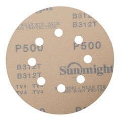 Диск шлифовальный Sunmight Gold d125 мм P500 на липучку бумажная основа (5 шт.) - фото 4