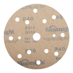 Диск шлифовальный Sunmight Gold d150 мм P40 на липучку бумажная основа (5 шт.) - фото 4