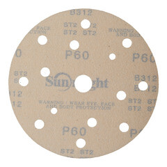 Диск шлифовальный Sunmight Gold d150 мм P60 на липучку бумажная основа (5 шт.) - фото 4
