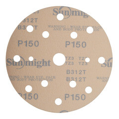 Диск шлифовальный Sunmight Gold d150 мм P150 на липучку бумажная основа (5 шт.) - фото 4