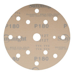 Диск шлифовальный Sunmight Gold d150 мм P180 на липучку бумажная основа (5 шт.) - фото 4