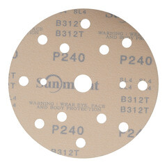 Диск шлифовальный Sunmight Gold d150 мм P240 на липучку бумажная основа (5 шт.) - фото 4