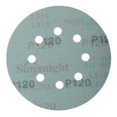 Диск шлифовальный Sunmight Film d125 мм P120 на липучку пленочная основа (5 шт.) - фото 4