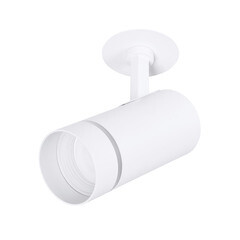 Спот потолочный встраиваемый Arte Lamp Nahn GU10 15 Вт 1 кв.м белый IP20 (A3221PL-1WH) - фото 1