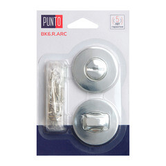 Фиксатор Punto BK6.R.ARC.R52 CP-8 круглая розетка хром (47205) - фото 2