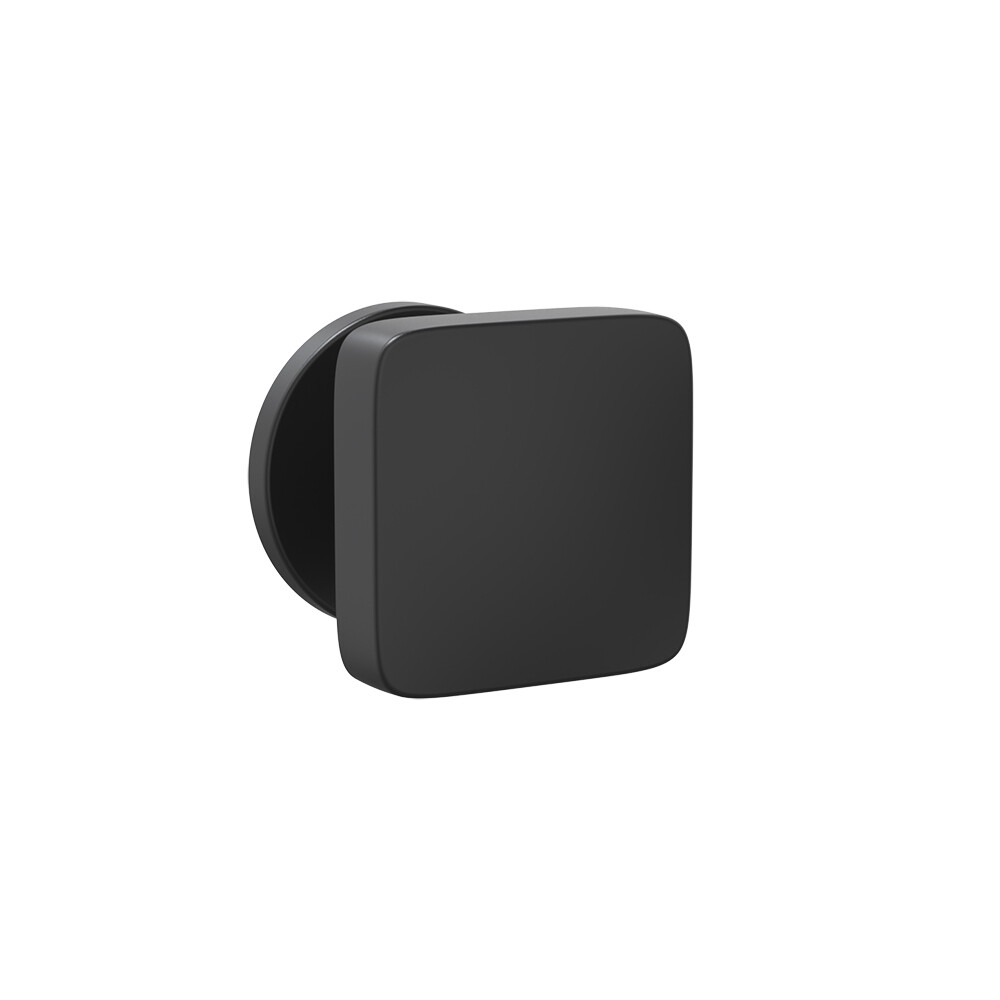 Ручка-кнопка Punto Salut R.ARC.R52 BL-24 круглая розетка черная (47141)