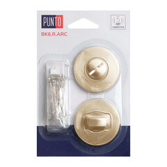 Фиксатор Punto BK6.R.ARC.R52 SSG-39 круглая розетка сатинированное золото (47211) - фото 2