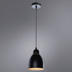 Светильник подвесной Arte Lamp Braccio E27 60 Вт 2 кв.м черный IP20 (A2054SP-1BK) - фото 2