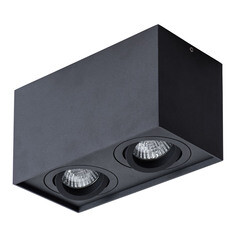 Изображение товара Светильник потолочный Arte Lamp Factor GU10 100 Вт 2 кв.м черный IP20 (A5544PL-2BK)