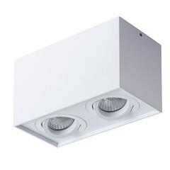 Изображение товара Светильник потолочный Arte Lamp Factor GU10 100 Вт 2 кв.м белый IP20 (A5544PL-2WH)