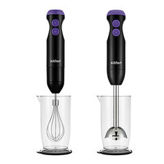 Блендер погружной Kitfort КТ-3041-1 350 Вт 0,7 л черный/фиолетовый - фото 4