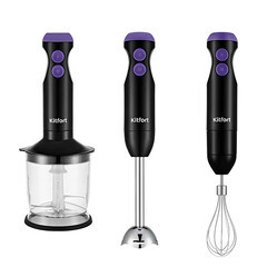 Блендер погружной Kitfort КТ-3041-1 350 Вт 0,7 л черный/фиолетовый - фото 3