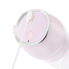 Блендер портативный Kitfort КТ-3002 50 Вт 0,26 л розовый/серебристый - фото 4