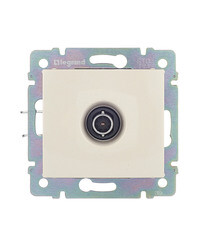 Изображение товара Розетка телевизионная Legrand Valena встраиваемая слоновая кость (695618)