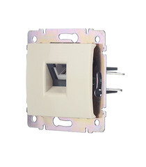 Розетка телефонная Legrand Valena встраиваемая слоновая кость RJ11 (695622) - фото 4