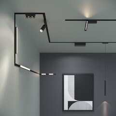 Светодиодный трековый светильник магнитный Elektrostandard Flat Magnetic 4000К 5 Вт 3 кв.м черный (a063709) - фото 3