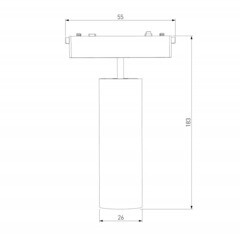 Светодиодный трековый светильник магнитный Elektrostandard Flat Magnetic 4000К 18 Вт 11,25 кв.м черный (a063713) - фото 9