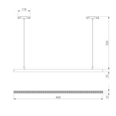 Светодиодный трековый светильник магнитный Elektrostandard Slim Magnetic 4000К 36 Вт 21,75 кв.м черный (a064805) - фото 4