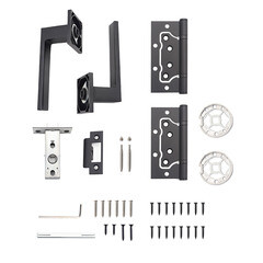 Комплект фурнитуры для двери Lavelly Marigold с защелкой и петлями квадратная розетка черный (990331) - фото 3