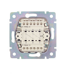 Переключатель Legrand Valena двухклавишный встраиваемый белый (694266) - фото 3