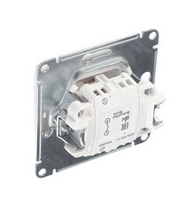 Выключатель Systeme Electric Glossa одноклавишный встраиваемый белый (GSL000111) - фото 2