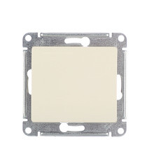Изображение товара Выключатель Systeme Electric Glossa одноклавишный встраиваемый бежевый (GSL000211)