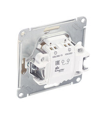 Выключатель Systeme Electric Glossa одноклавишный встраиваемый бежевый с подсветкой (GSL000213) - фото 2