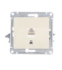 Розетка компьютерная Systeme Electric Glossa встраиваемая бежевая RJ45 (GSL000281K)