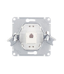 Розетка компьютерная Systeme Electric Glossa встраиваемая бежевая RJ45 (GSL000281K) - фото 5