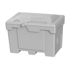 Изображение товара Ящик для песка и реагентов полиэтиленовый Polimer Group серый 500 л
