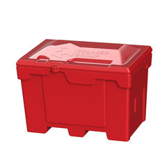 Изображение товара Ящик для песка и реагентов полиэтиленовый Polimer Group красный 500 л