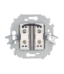 Выключатель Simon 15 двухклавишный встраиваемый белый (1591398-030) - фото 4