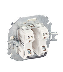 Выключатель Simon 15 двухклавишный встраиваемый слоновая кость с подсветкой (1591392-031) - фото 3